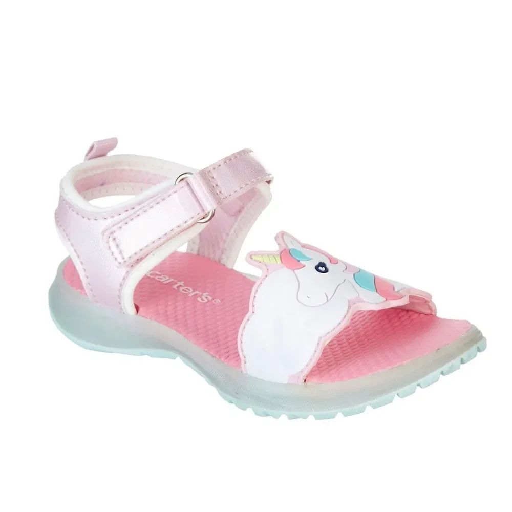 Carters GIRLS SIZE 7T Dreamy Unicorn Light-Up Sole Sandals
